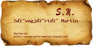 Sövegjártó Martin névjegykártya